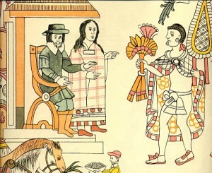 Hernán Cortes y la Malinche